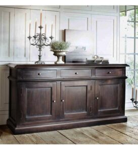 Designer Wooden sideboard cabinet 3 drawers 3 doors SUN WCSB891 800x Sunrise Exports