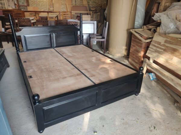 Custom order Wooden King Size Bed with box storage 1 Sunrise Exports