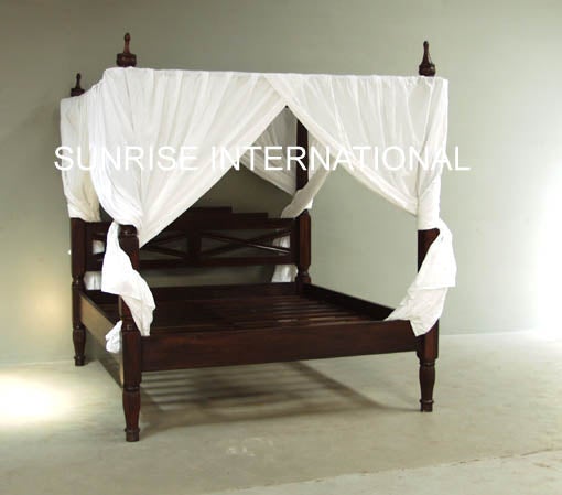 Artistic wooden Queen King Size Poster Bed 2 Sunrise Exports