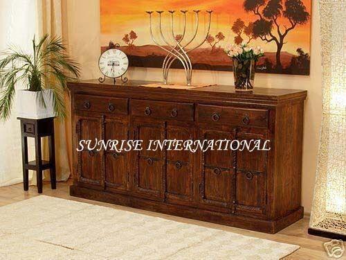 Big Wooden sideboard cabinet with iron fitting and hand carving 4f4bf6c9 d6d3 4248 8a18 5c7937b5cacc Sunrise Exports