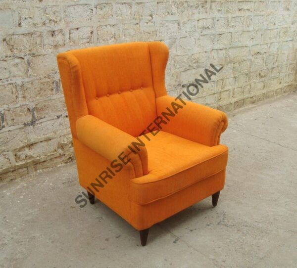 Buy High Back wooden Wing Chair online in India Lounge chair 2 Sunrise Exports