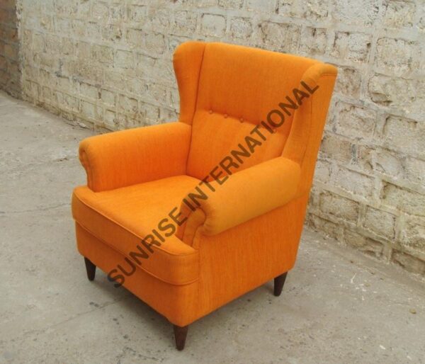 Buy High Back wooden Wing Chair online in India Lounge chair 3 Sunrise Exports
