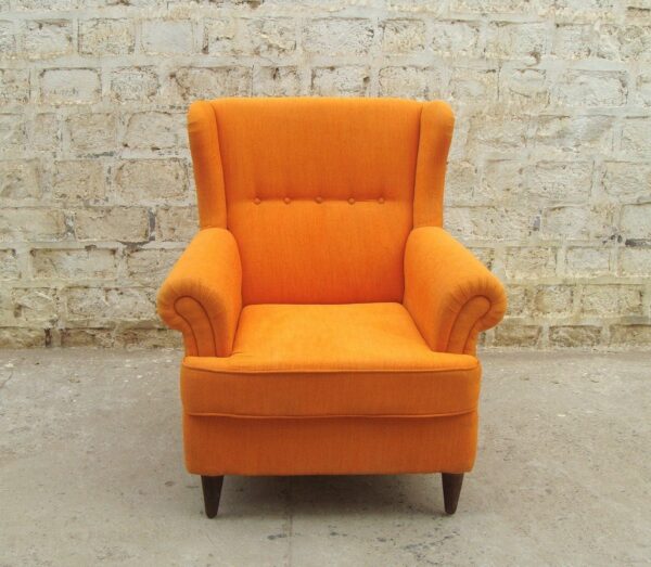 Buy High Back wooden Wing Chair online in India Lounge chair Sunrise Exports