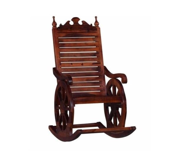 Buy Wooden Rocking Chair online in India Wheel design b7987f60 5793 45bc 8fdb c27df171f6da Sunrise Exports