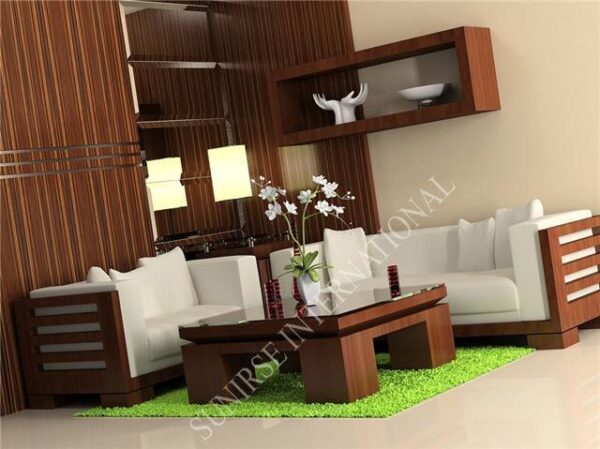 Contemporary Wooden Sofa set with 1 Center Table WSS180 Choose your combination 3 Sunrise Exports