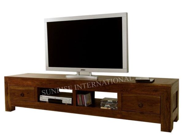 Contemporary Wooden TV cabinet unit stand with 2 drawers SUN TVC262 47bc0885 7611 4f51 a322 1e920a734104 1 Sunrise Exports