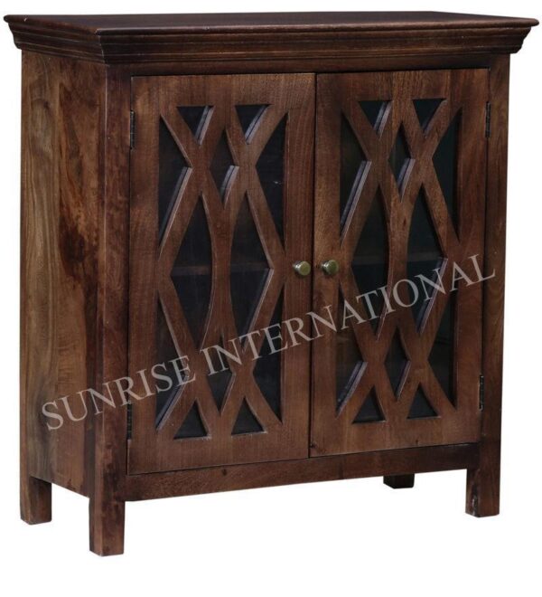 Designer Wooden display case Bookcase cabinet sideboard SUN WCSB909 3e9fae83 5be9 478d 8423 09e89252bede 1 Sunrise Exports