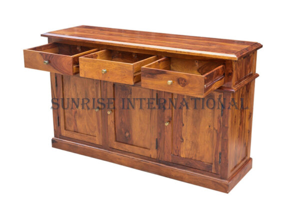 Designer Wooden sideboard cabinet 3 drawers 3 doors SUN WCSB891 6 66d921a2 5262 4f1b 93cd Sunrise Exports