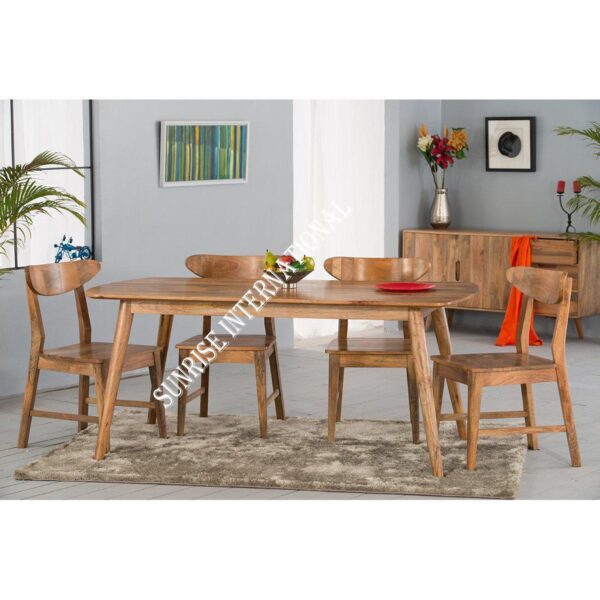 Handmade Wooden Dining table chair set in Retro Style b733da98 9ea9 40ae 8d19 4755c95a7842 Sunrise Exports