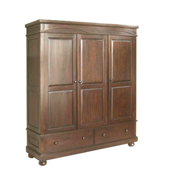 Home Furniture Wooden 3 door Cupboard Wardrobe panel Sunrise Exports