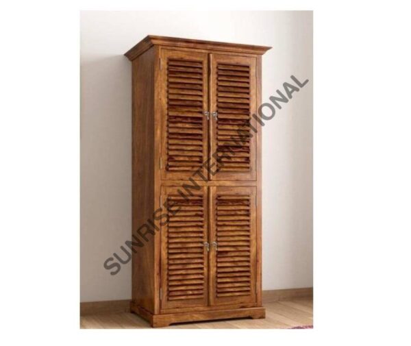 Home Furniture Wooden 4 door Wardrobe Almirah 7 Sunrise Exports