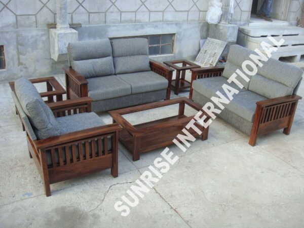 Modern Contemporary Wooden 221 Seater Sofa set with 1 center table 69eede83 e69e 4911 ac8a 5346180932a1 Sunrise Exports