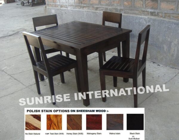 Modern NEW Wooden Dining set 1 Square Table 4 chairs 76616f3f e583 417f b98c 0543c3e399ab Sunrise Exports