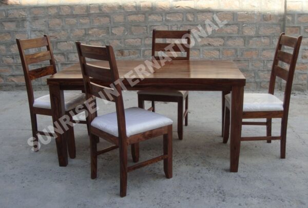 Modern Wooden Dining table with 4 chair set 973eb7ce efb6 40f1 939c 1521342ed8dd Sunrise Exports