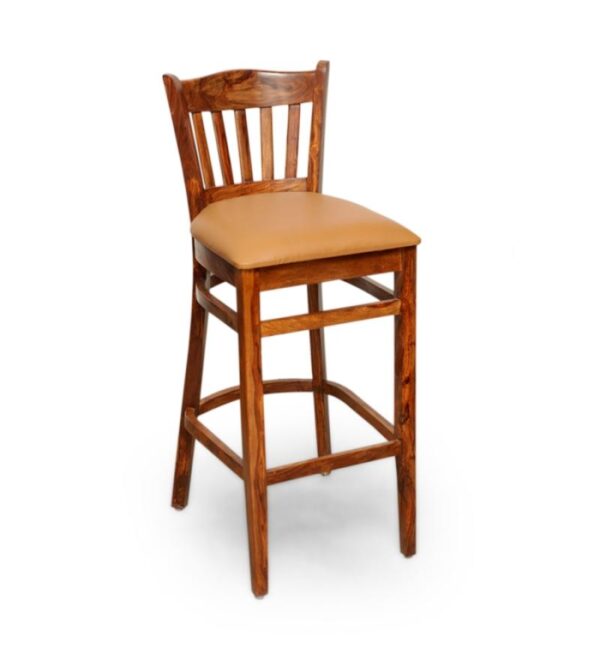 Western Style Wooden Bar chair stool with seat cushion Sunrise Exports