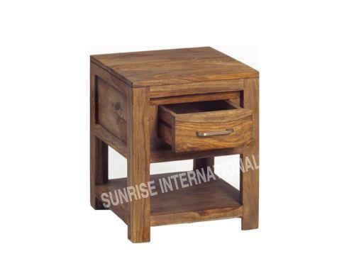 contemporary wooden bed side cabinet 1 drawer Sunrise Exports