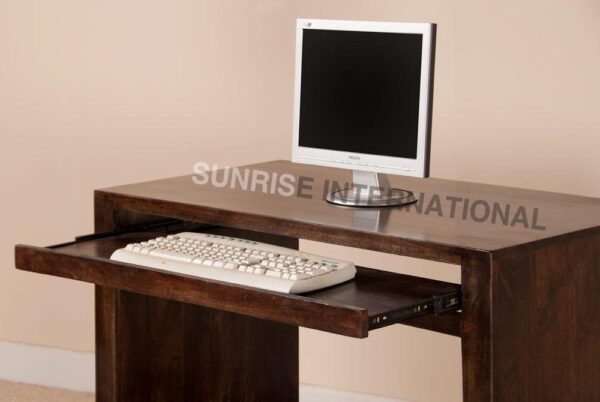 dark dakota wood wooden writing computer table 2 Sunrise Exports