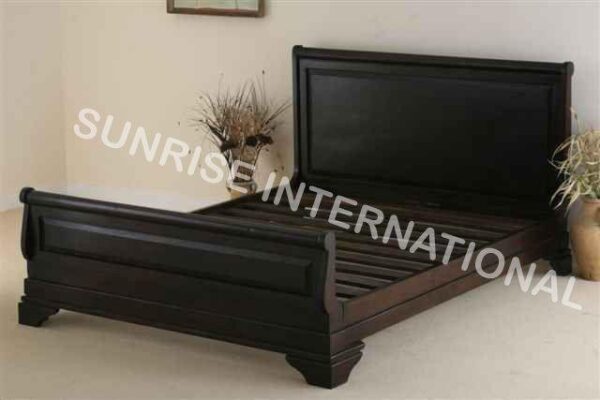 french style wooden king size double bed cot Sunrise Exports