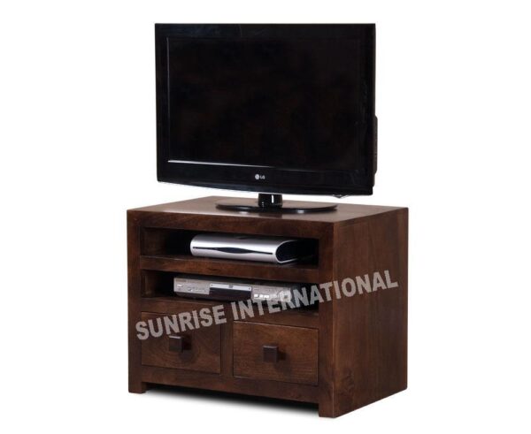 handmade wood wooden tv cabinet tv unit mwalnut Sunrise Exports