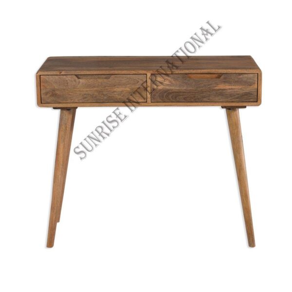handmade wooden console table in retro style Sunrise Exports