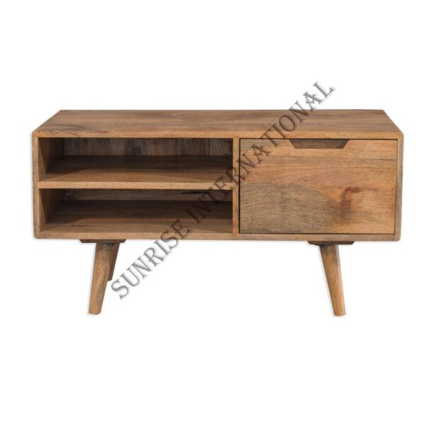 handmade wooden tv unit cabinet in retro style Sunrise Exports