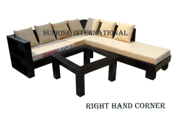 living room furniture Wooden Contemporary L shape sofa set 2854cd22 bba8 416f b69c 78b4521ef931 1 Sunrise Exports