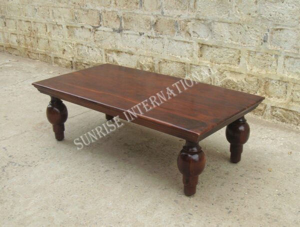 modern wood coffee center table with artistic legs 3 Sunrise Exports