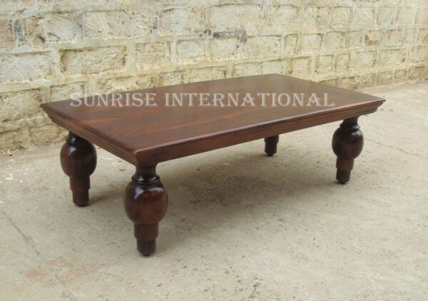 modern wood coffee center table with artistic legs 4 Sunrise Exports