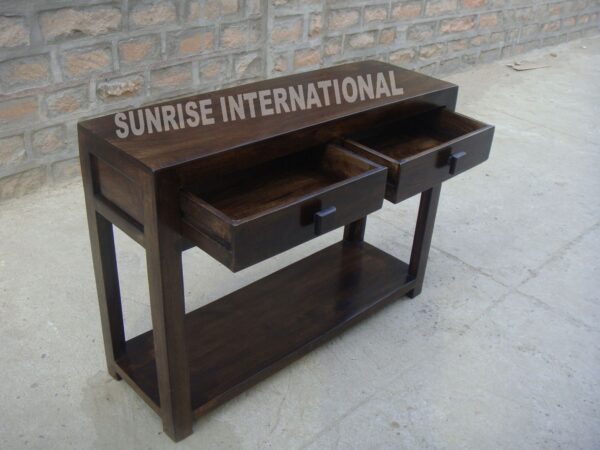 modern wood wooden console table dressing table hallway table 3 Sunrise Exports