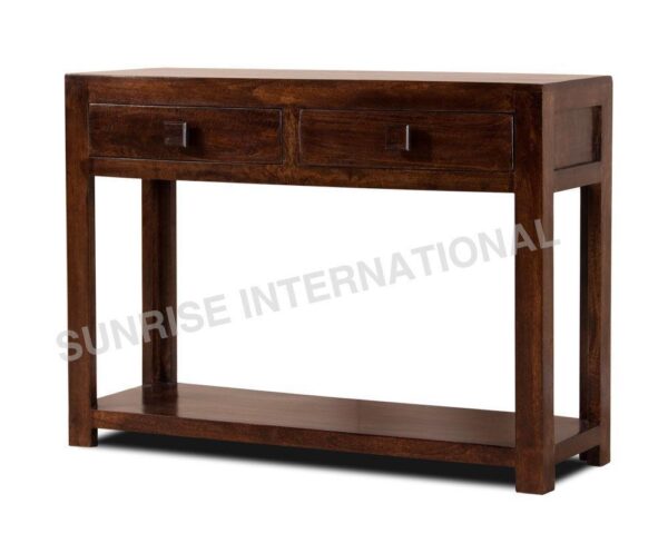 modern wood wooden console table dressing table hallway table Sunrise Exports