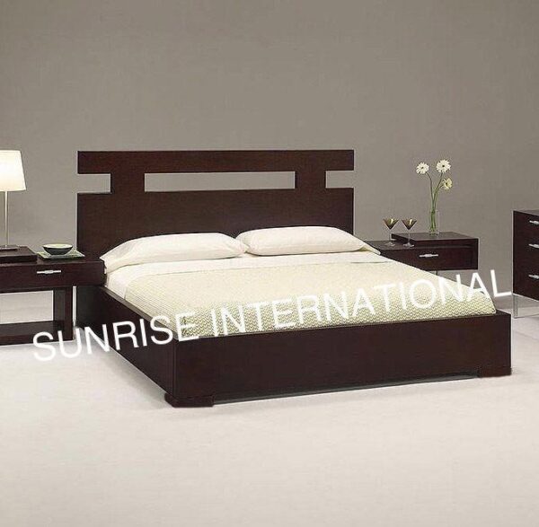 new wooden indian queen size double bed with storage under the mattress Sunrise Exports