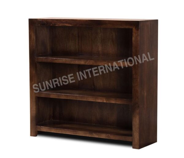 shelves contemporary wood wooden bookcase book rack small Sunrise Exports