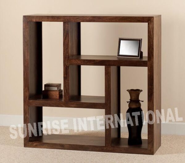 stylish wood wooden bookcase book shelves display rack small Sunrise Exports
