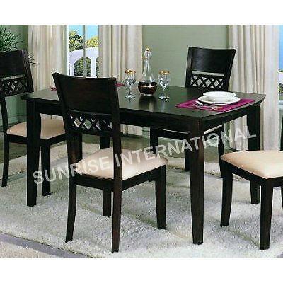 stylish wooden dining set 1 table 6 chairs Sunrise Exports